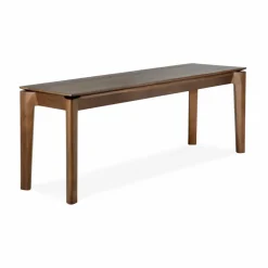 Bok bänk Mörkbetsad teak 146 cm