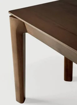 Bok bänk Mörkbetsad teak 146 cm