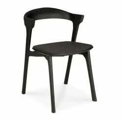 Bok stol Brun ek-tyg soft black