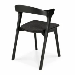 Bok stol Brun ek-tyg soft black