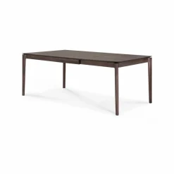 Bok utdragbart matbord Brunlackerad ek 90x140/220 cm
