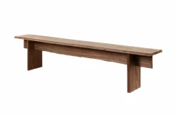 Bookmatch bänk 210 cm Valnöt