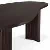 Boomerang skrivbord Dark brown mahogny 200x100x76 cm