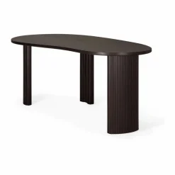 Boomerang skrivbord Dark brown mahogny 200x100x76 cm