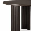 Boomerang skrivbord Mörkbrunbetsad mahogny 160x83x76 cm