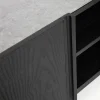 Boss sideboard Ek svartbets-4 dörrar-kalksten