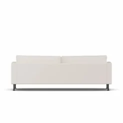 Bredhult soffa Caleido Beige 9600-svart stål 3-sits