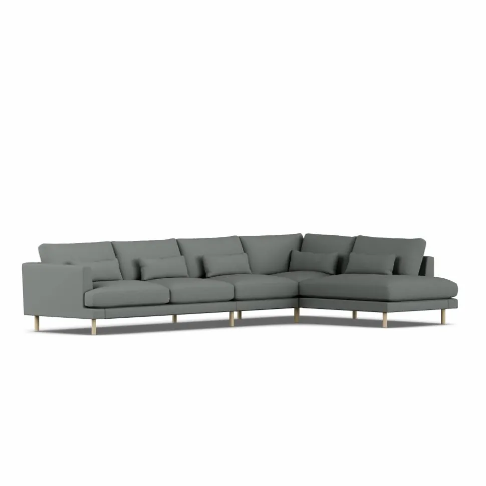 Bredhult soffa Caleido Grey 1240-vitoljad ek 4-sits B1