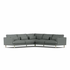Bredhult soffa Caleido Grey 1240-vitoljad ek hörnsoffa F