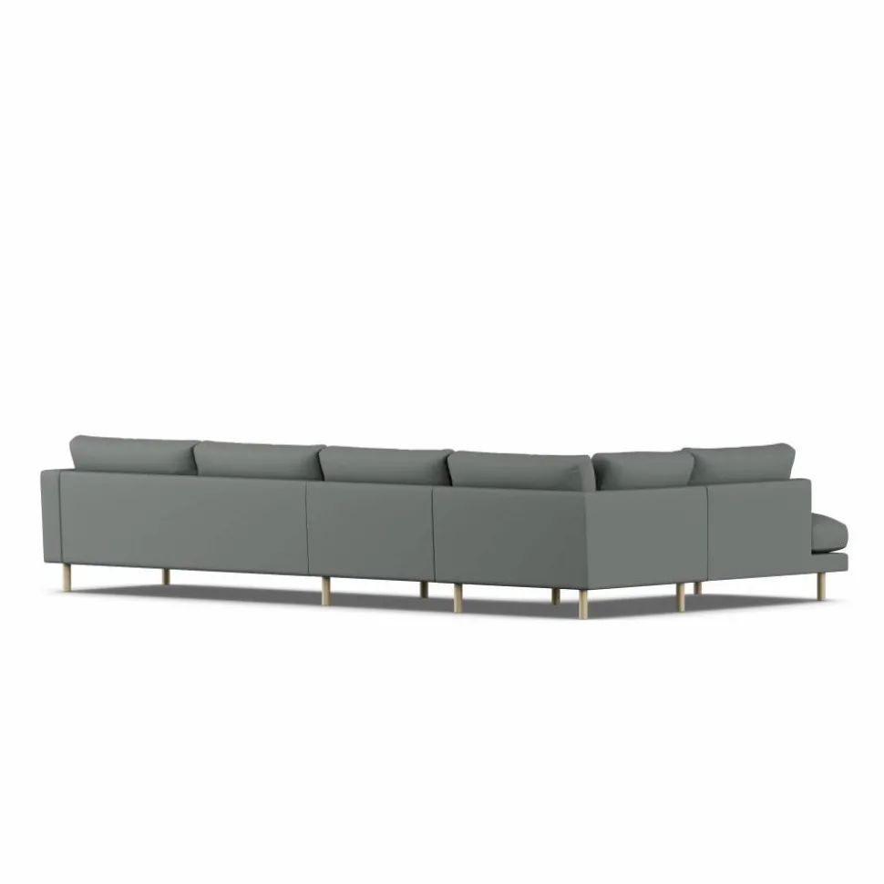 Bredhult soffa Caleido Grey 1240-vitoljad ek 4-sits B2
