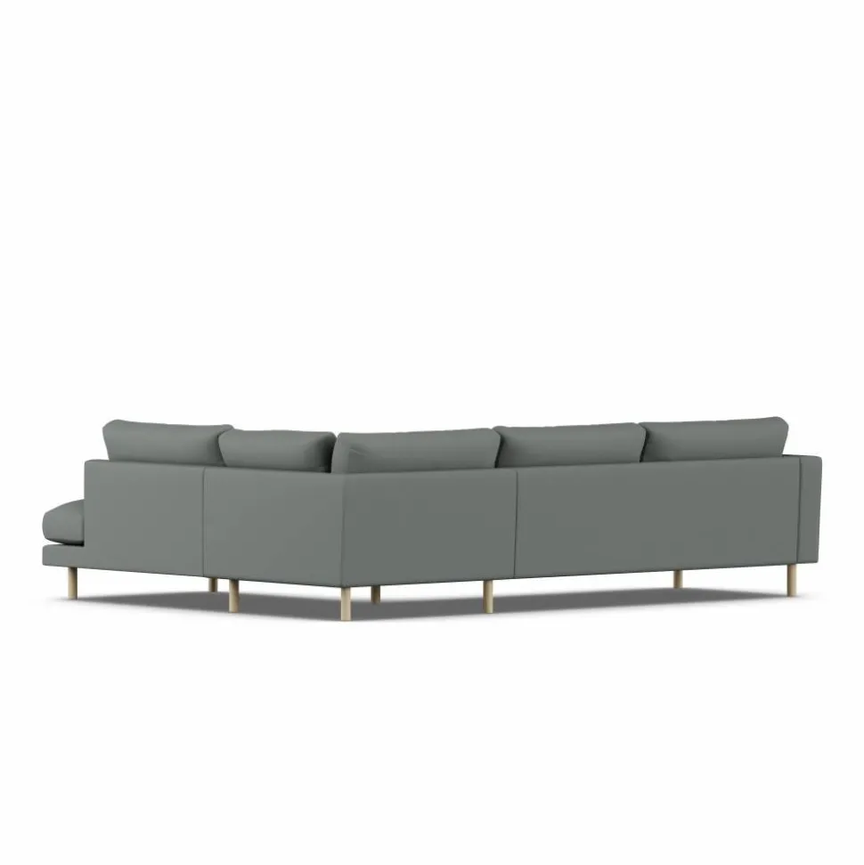 Bredhult soffa Caleido Grey 1240-vitoljad ek 3-sits A1