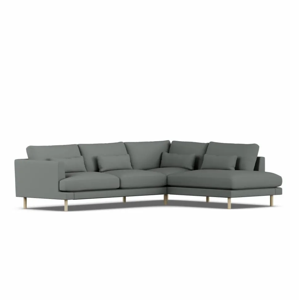 Bredhult soffa Caleido Grey 1240-vitoljad ek 3-sits A1