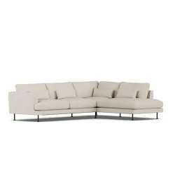 Bredhult soffa Jump Beige 1956-svart stål 3-sits A1