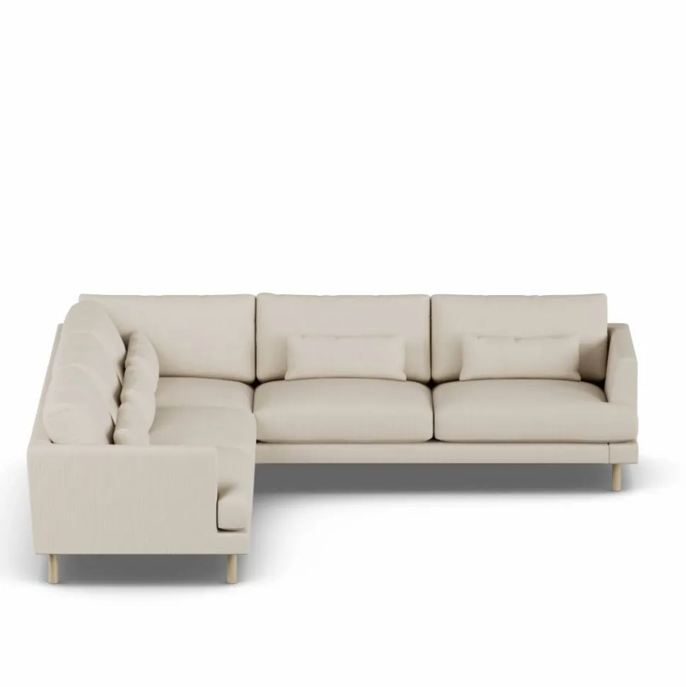Bredhult soffa Jump Beige 1956-vitoljad ek hörnsoffa F