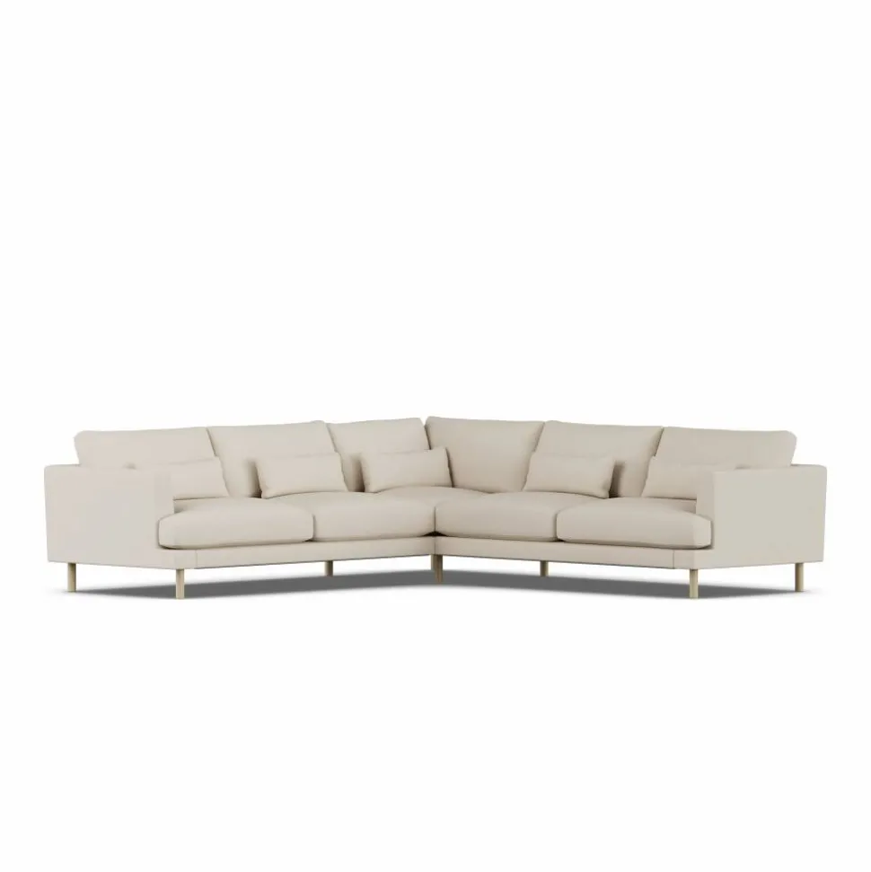Bredhult soffa Jump Beige 1956-vitoljad ek hörnsoffa F