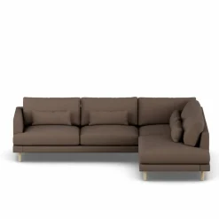 Bredhult soffa Jump Brown 1955-vitoljad ek 3-sits A1