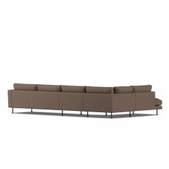 Bredhult soffa Jump Brown 1955-svart stål 4-sits B2