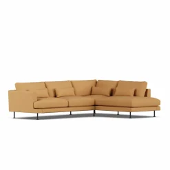 Bredhult soffa Jump Honey 1959-svart stål 3-sits A1