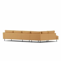 Bredhult soffa Jump Honey 1959-svart stål 4-sits B2