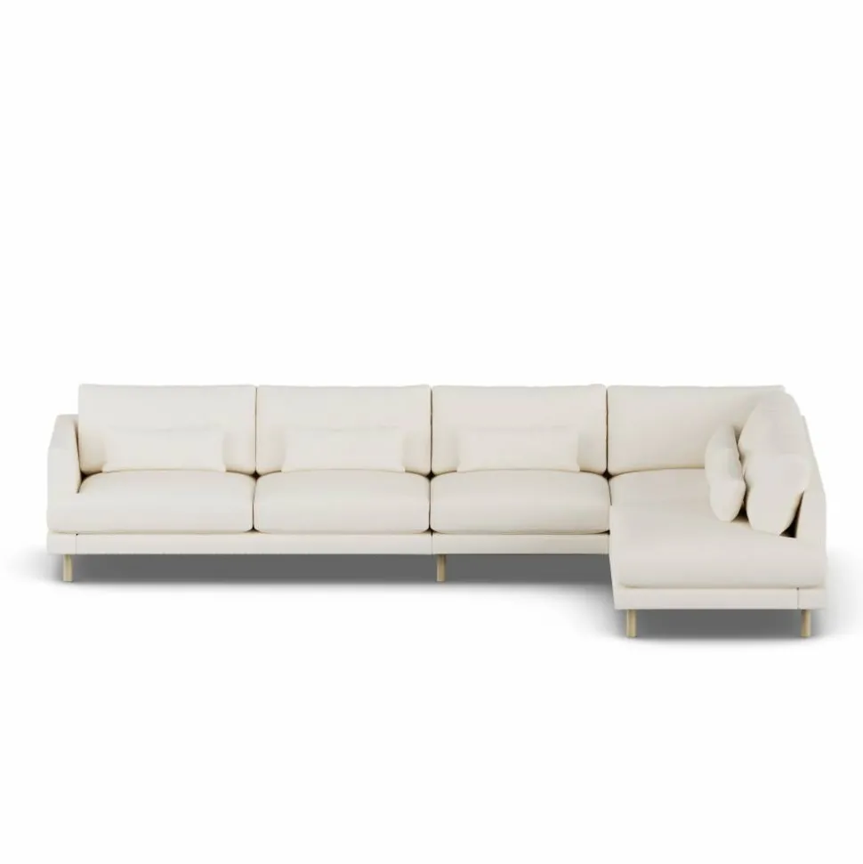 Bredhult soffa Jump Off White 1954-vitoljad ek 4-sits B1