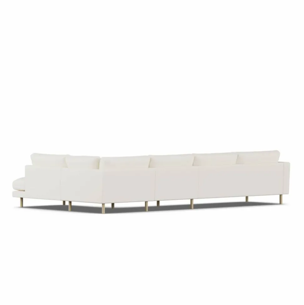 Bredhult soffa Jump Off White 1954-vitoljad ek 4-sits B1