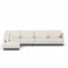 Bredhult soffa Jump Off White 1954-svart stål 4-sits B2