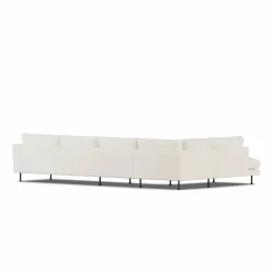 Bredhult soffa Jump Off White 1954-svart stål 4-sits B2