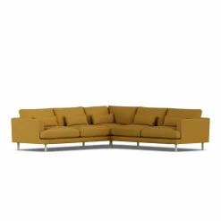 Bredhult soffa Luiza Mustard 3972-vitoljad ek hörnsoffa F