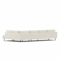 Bredhult soffa Oslo Nature 1540-svart stål 4-sits B1