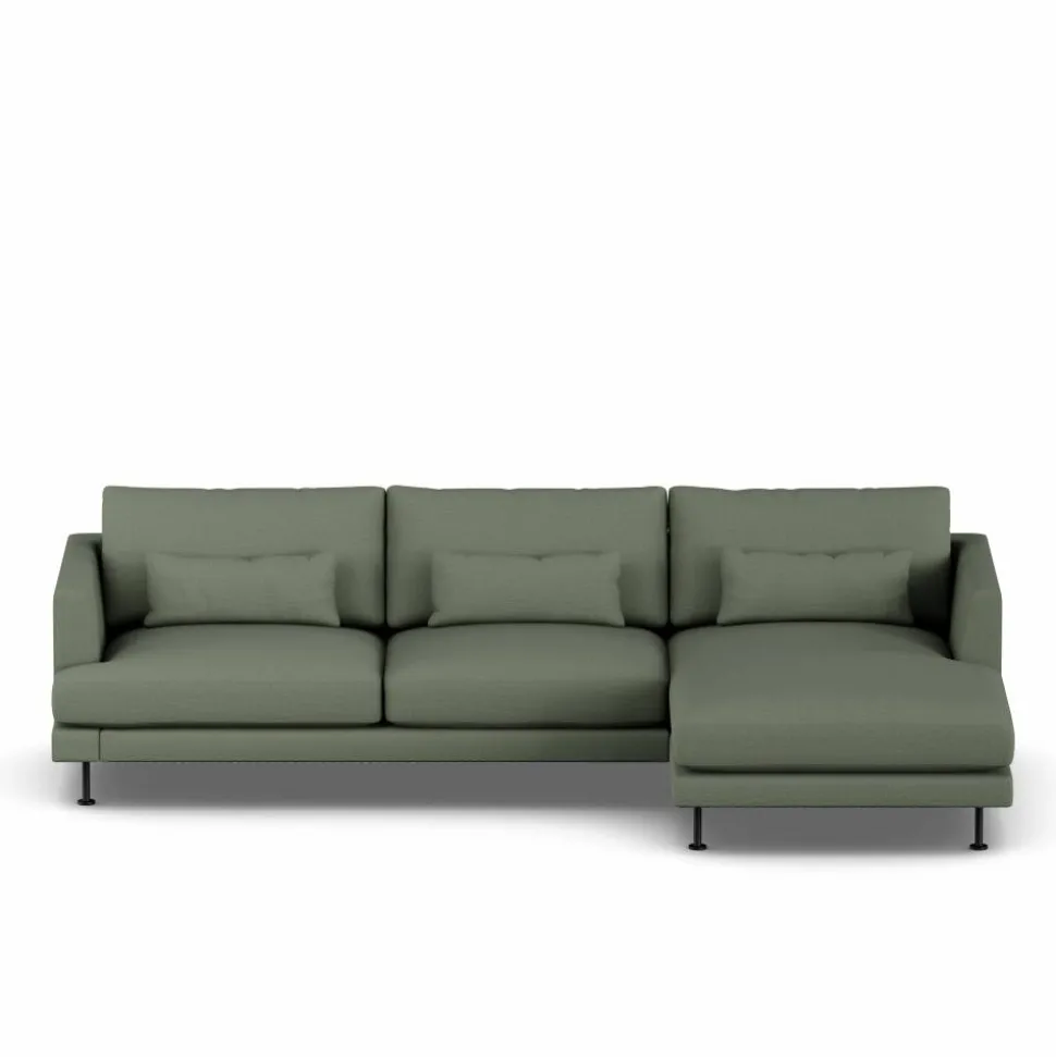 Bredhult soffa Same Forest 6677-svart stål 2 5-sits C1