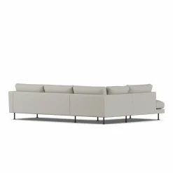 Bredhult soffa Same Grey 6673-svart stål 3-sits A2