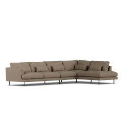 Bredhult soffa Same Mole 6674-svart stål 4-sits B1