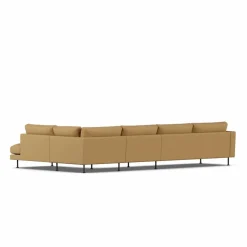 Bredhult soffa Same Ochre 6676-svart stål 4-sits B1
