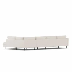 Bredhult soffa Same Off White 6671-svart stål 4-sits B1