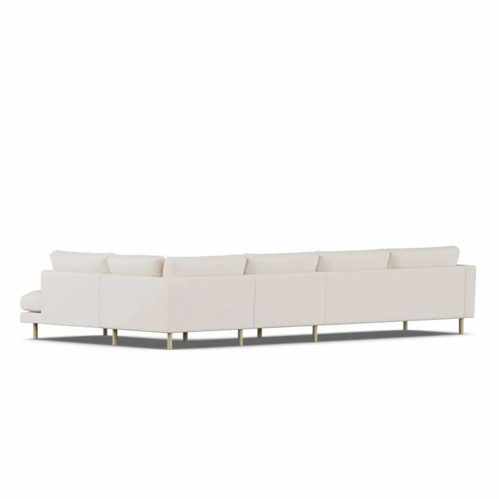 Bredhult soffa Same Off White 6671-vitoljad ek 4-sits B1