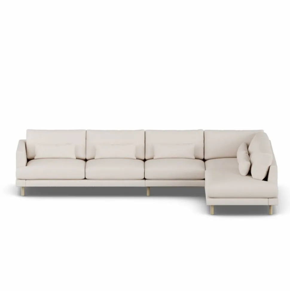 Bredhult soffa Same Off White 6671-vitoljad ek 4-sits B1