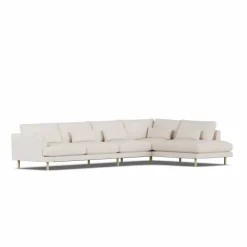 Bredhult soffa Same Off White 6671-vitoljad ek 4-sits B1
