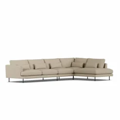 Bredhult soffa Same Sand 6672-svart stål 4-sits B1
