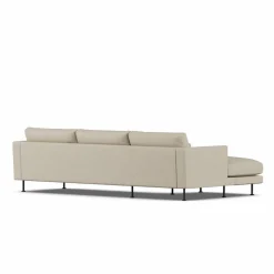 Bredhult soffa Bern Beige 0341-svart stål 2 5-sits C2