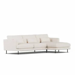 Bredhult soffa Caleido Beige 9600-svart stål 2 5-sits C1