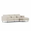 Bredhult soffa Jump Beige 1956-svart stål 2 5-sits C1