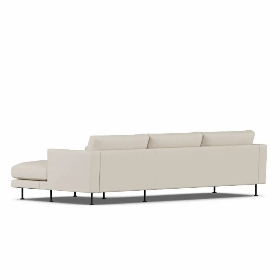 Bredhult soffa Jump Beige 1956-svart stål 2 5-sits C1
