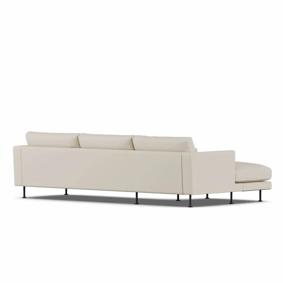 Bredhult soffa Jump Beige 1956-svart stål 2 5-sits C2