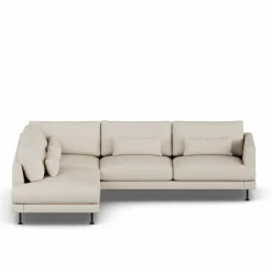 Bredhult soffa Jump Beige 1956-svart stål 3-sits A2