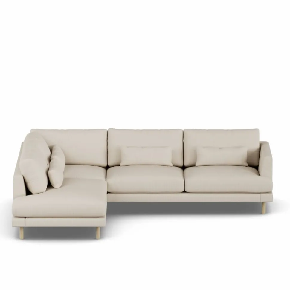 Bredhult soffa Jump Beige 1956-vitoljad ek 3-sits A2
