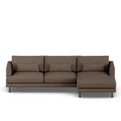 Bredhult soffa Jump Brown 1955-svart stål 2 5-sits C1