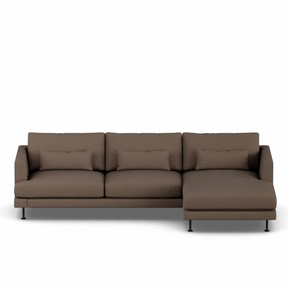 Bredhult soffa Jump Brown 1955-svart stål 2 5-sits C1