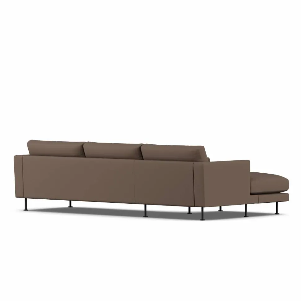 Bredhult soffa Jump Brown 1955-svart stål 2 5-sits C2