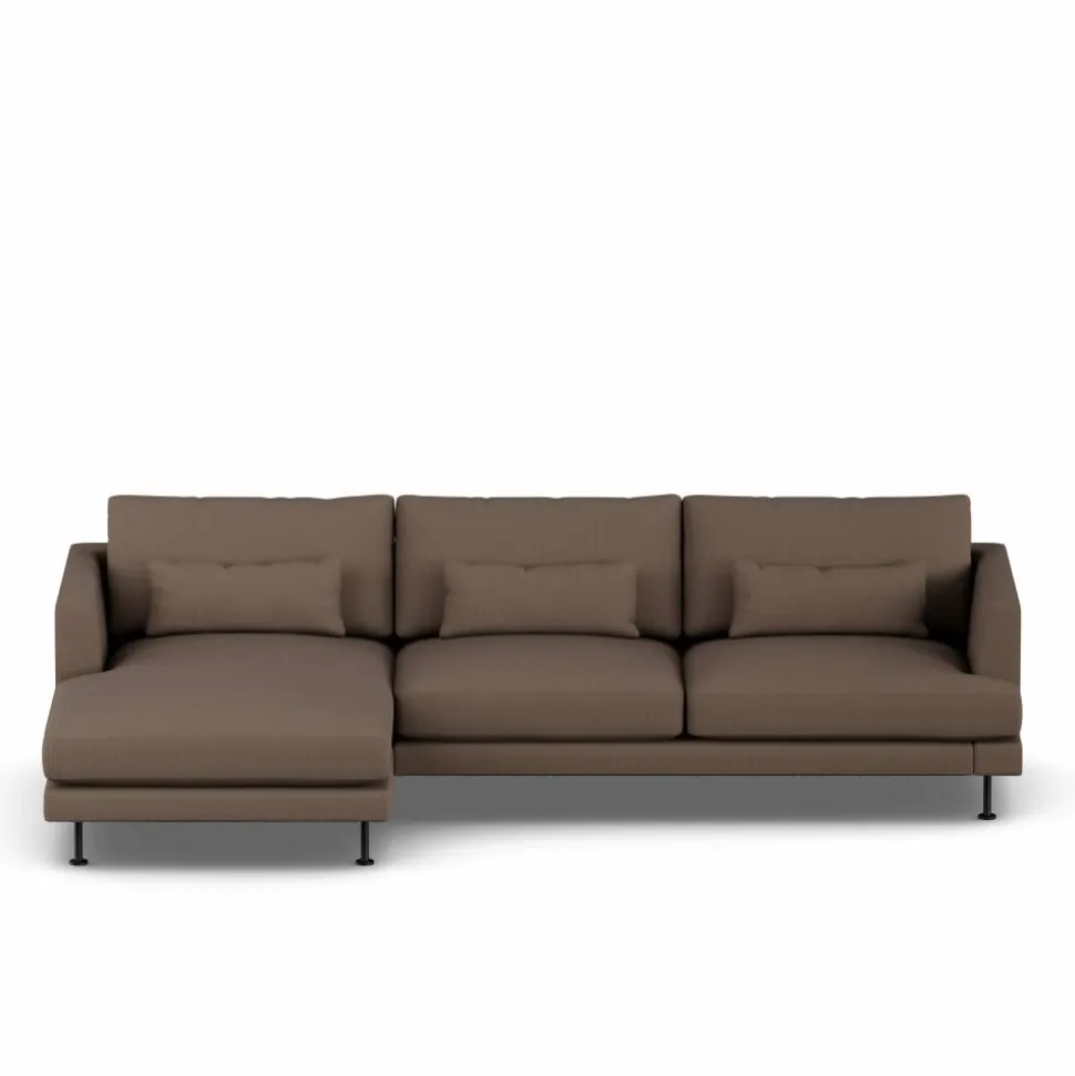 Bredhult soffa Jump Brown 1955-svart stål 2 5-sits C2