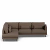 Bredhult soffa Jump Brown 1955-svart stål 3-sits A2